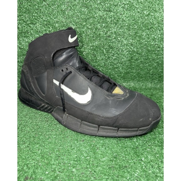 2005 Vintage Nike Air Zoom Huarache 2K5 Black Kobe Bryant Era Shoes Mens Size 15 main image 12